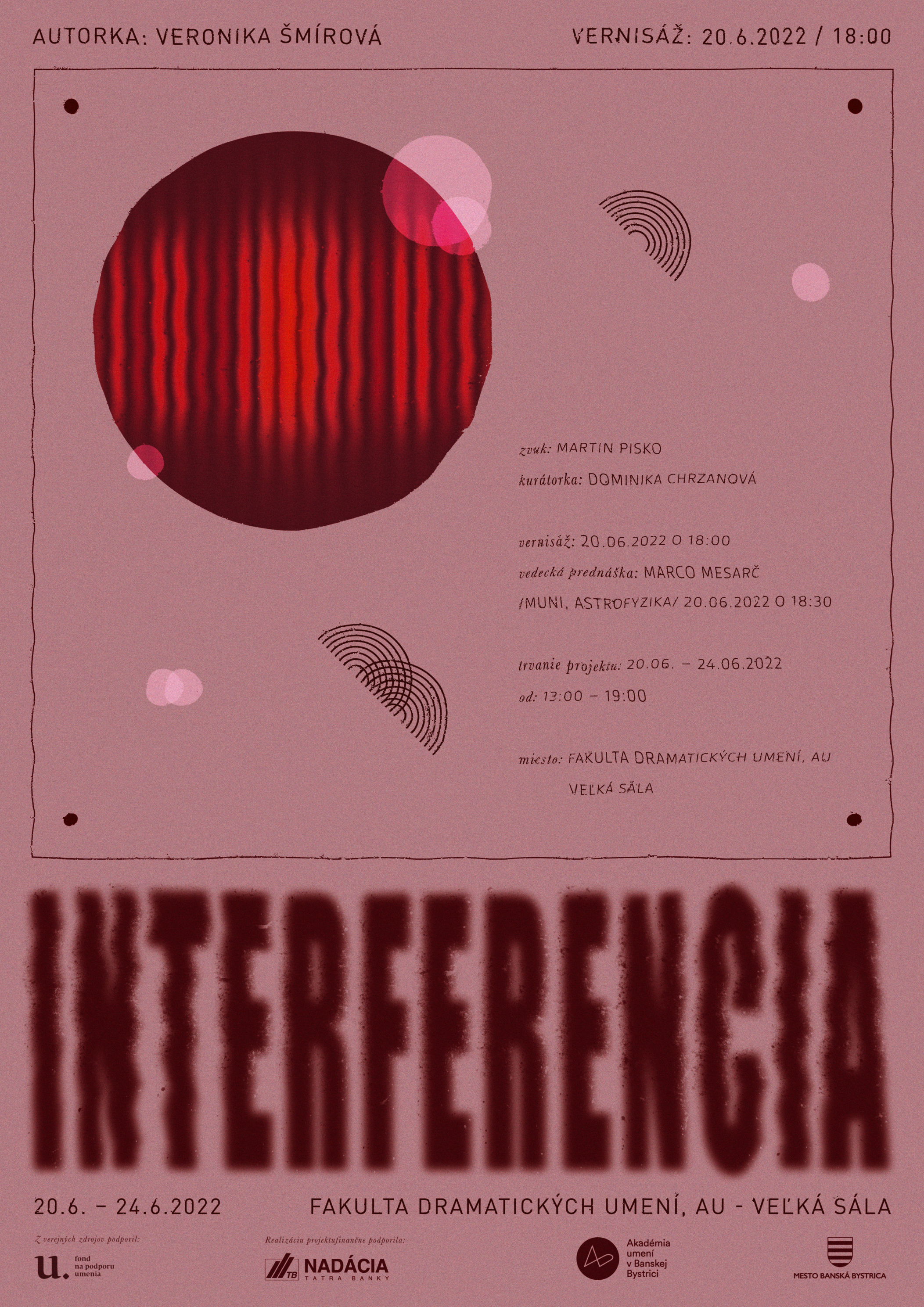 interferencia vystava a open source program touchdesigner workshop interferencia 2022 poster
