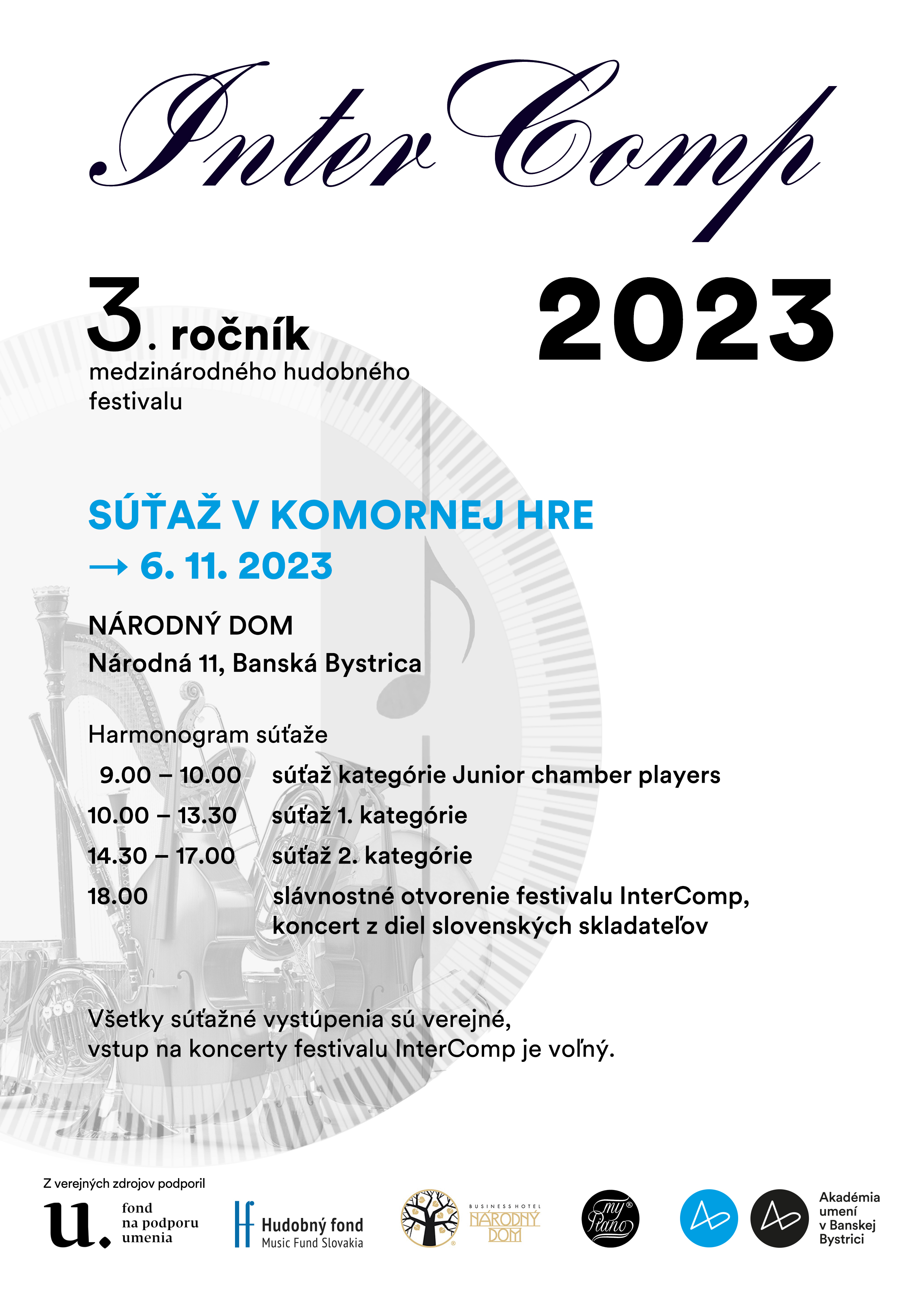 sutaz komorna hra intercomp 2023 harmonogram